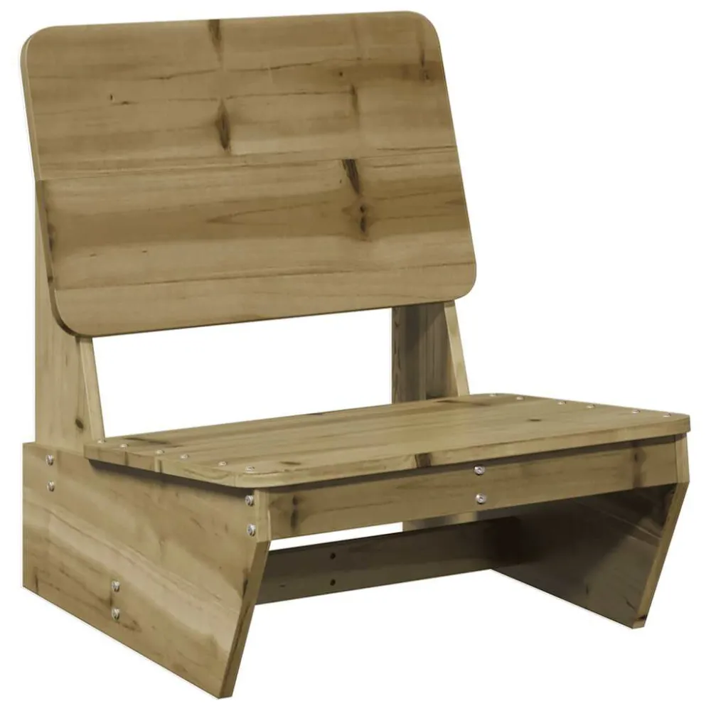 Sedia da Giardino 60x64x70,5 cm Legno Impregnato di Pino