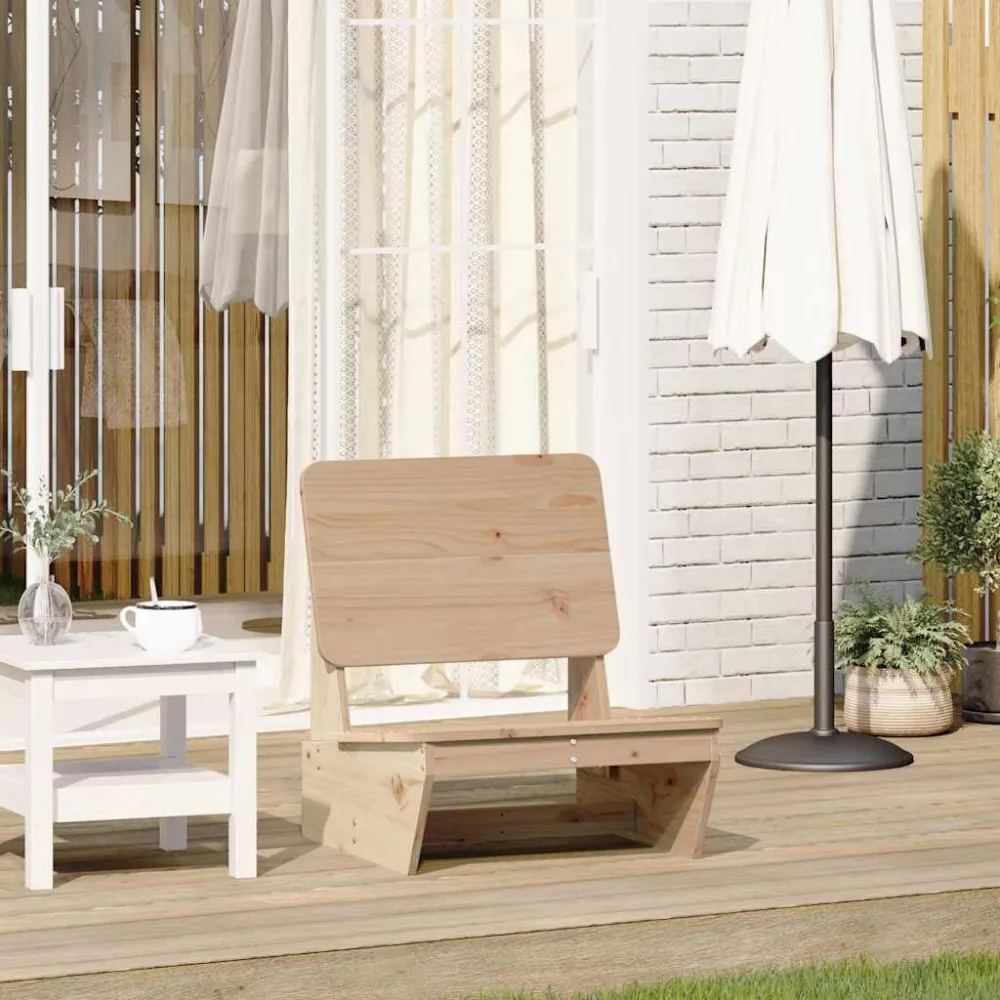 Sedia da Giardino 60x64x70,5 cm Legno Massello di Pino