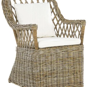 Sedia da giardino MAROS Rattan Naturale Colori Vivaci
