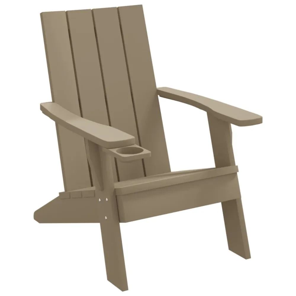 Sedia da Giardino Marrone Distinto 75x88,5x89,5 cm Polipropilene