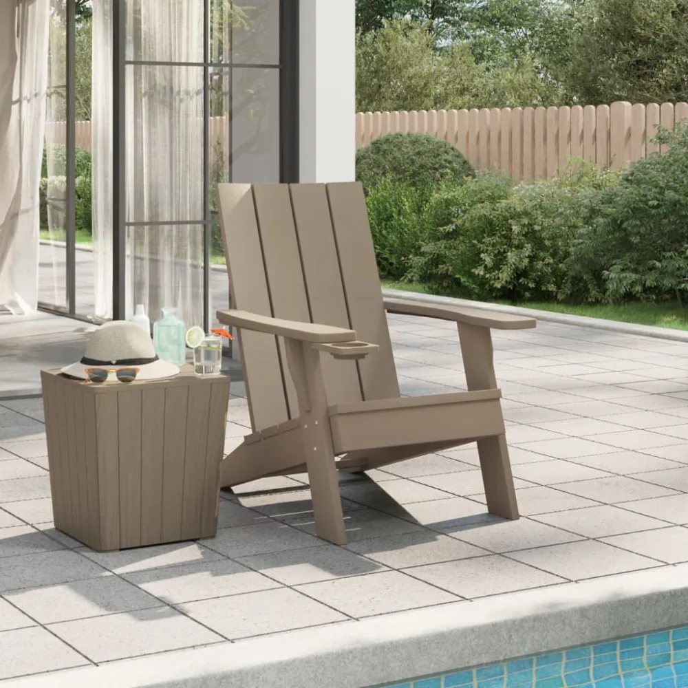 Sedia da Giardino Marrone Distinto 75x88,5x89,5 cm Polipropilene