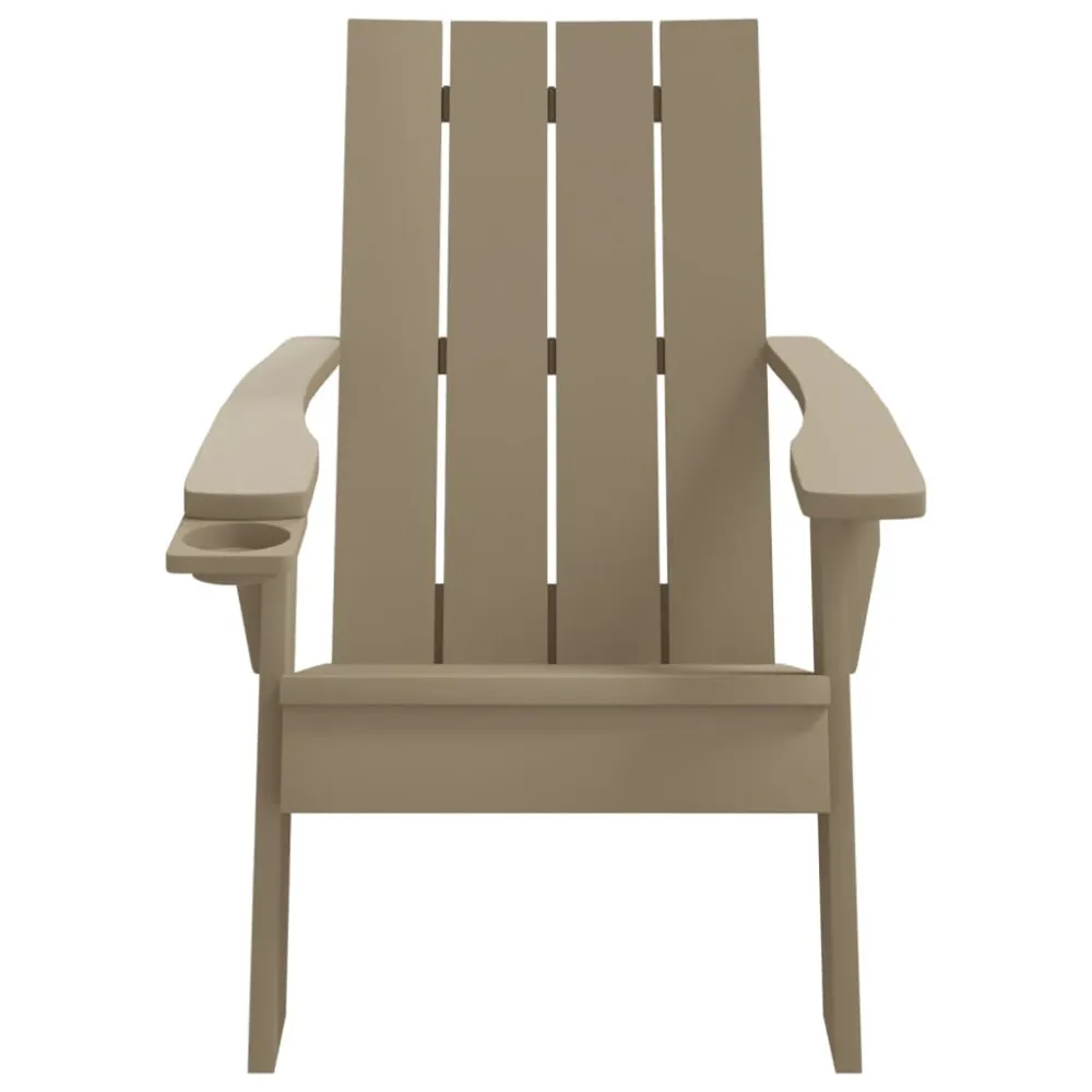 Sedia da Giardino Marrone Distinto 75x88,5x89,5 cm Polipropilene
