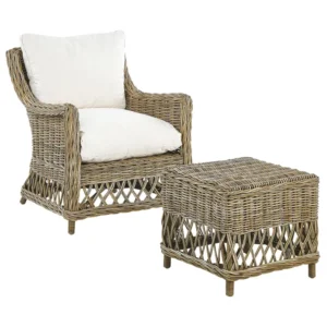 Sedia da giardino RIBOLLA Rattan Naturale