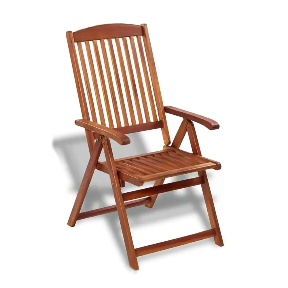 Sedia da giardino "Royal" con schienale regolabile pieghevole cm 70x61 108h