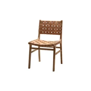 Sedia Itura pelle nocciola Chehoma - 85cm