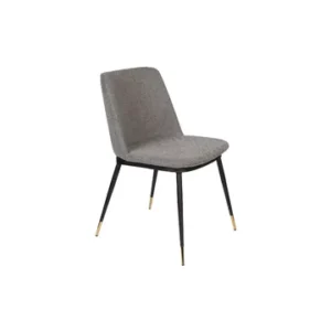 Sedia Lionel tessuto grigio White Label - 80cm