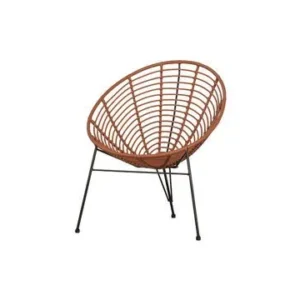 Sedia lounge Jane terracotta Woood - 88cm