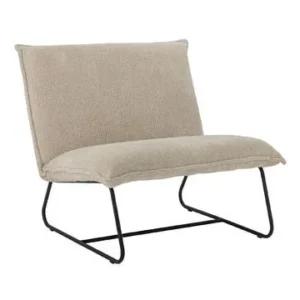 Sedia lounge plastica riciclata Cape crema Bloomingville - 90cm