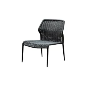 Sedia lounge Triana metallo grigio Chehoma - 78cm