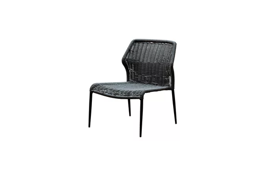 Sedia lounge Triana metallo grigio Chehoma - 78cm