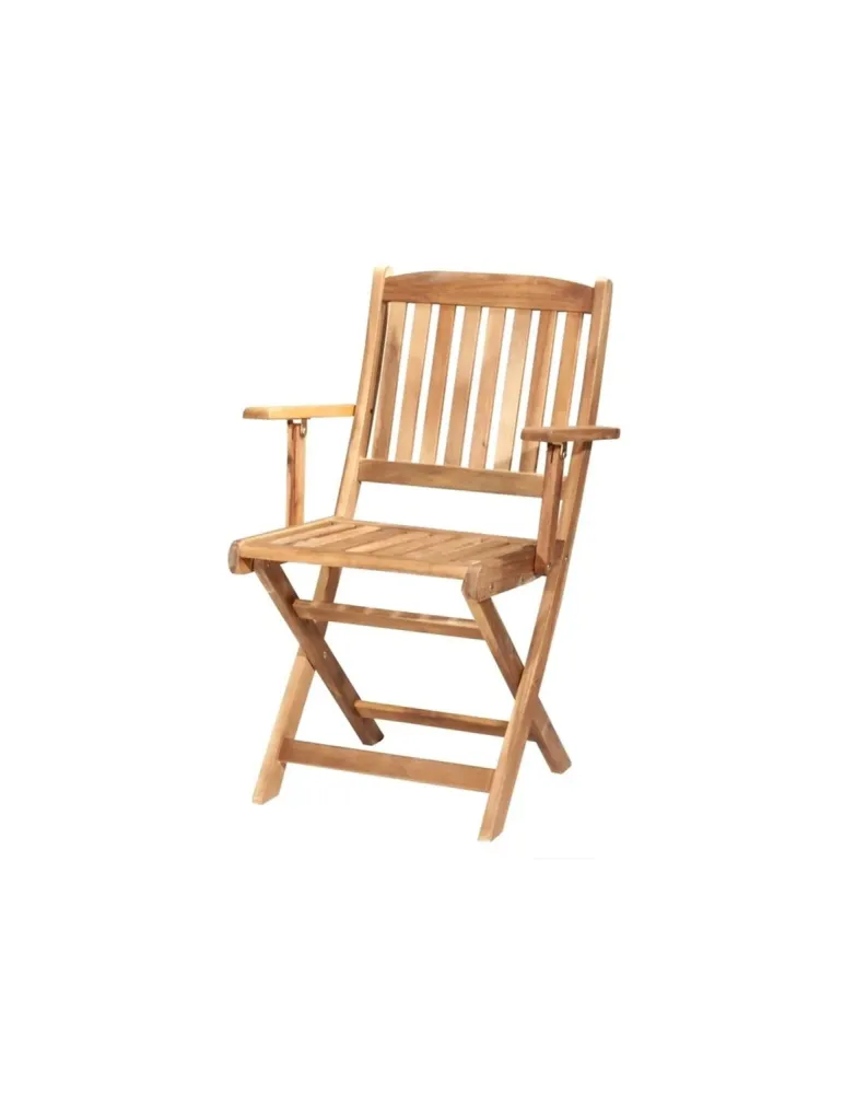 Sedia pieghevole da giardino legno con braccioli GARDEN VERDELOOK