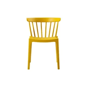 Sedia plastica gialla Bliss Woood - 75cm