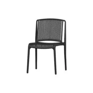 Sedia plastica nera Billie Woood - 82cm