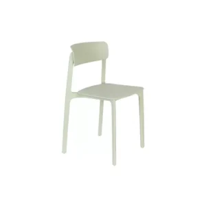 Sedia plastica verde Clive White Label - 79cm