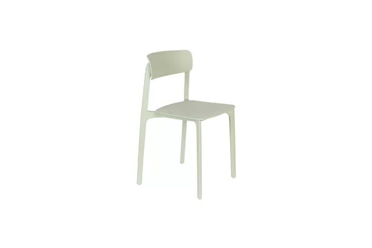 Sedia plastica verde Clive White Label - 79cm
