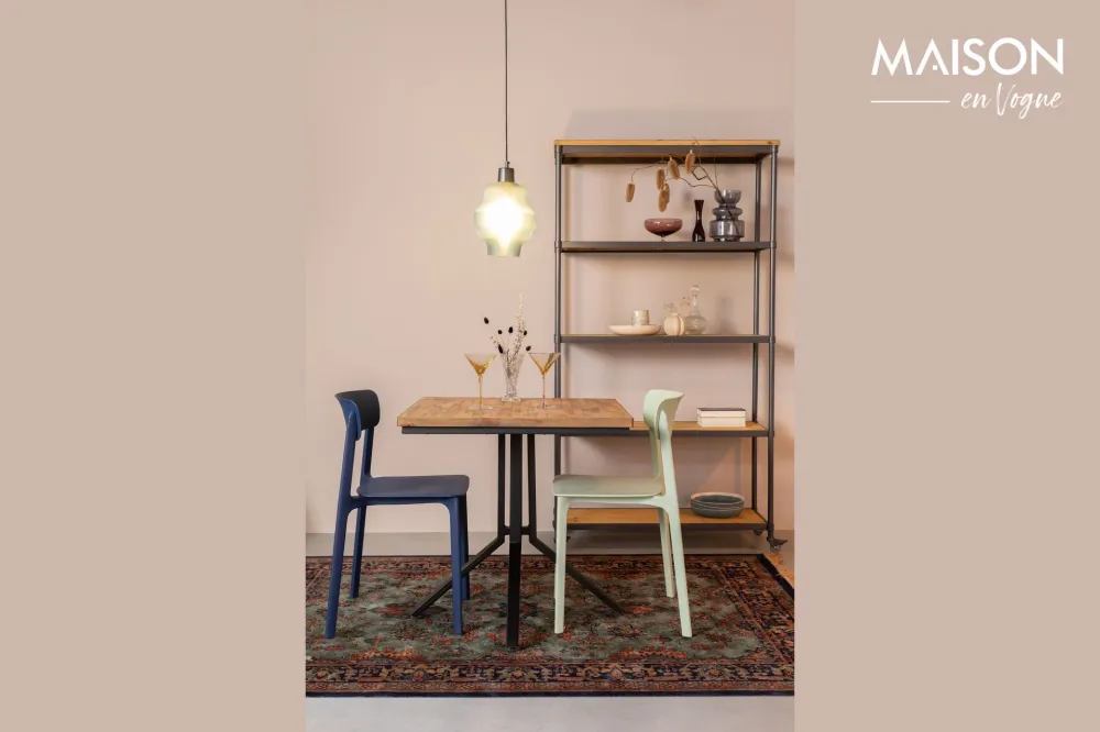 Sedia plastica verde Clive White Label - 79cm