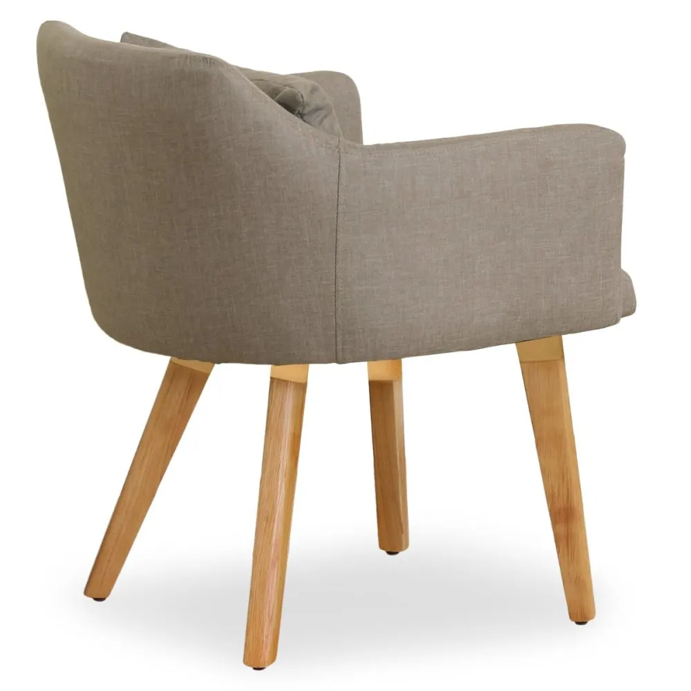 Sedia / poltrona scandinava Gybson tessuto colore talpa