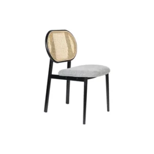 Sedia rattan grigio Spike Zuiver - Bella sedia tessuto e rattan