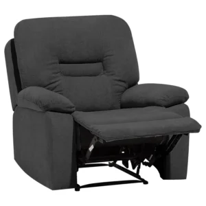 Sedia reclinabile BERGEN Tessuto Grigio tenebroso
