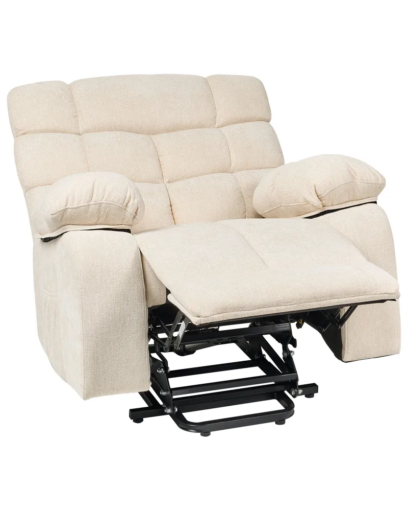 Sedia reclinabile elettrica ARES Tessuto Beige evidente