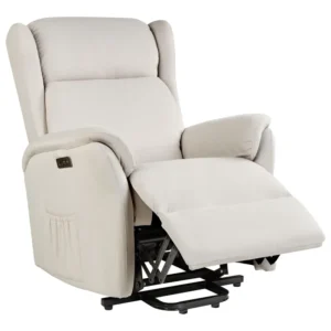 Sedia reclinabile elettrica ELEGY Tessuto Crema