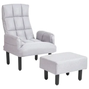 Sedia reclinabile OLAND Tessuto Grigio