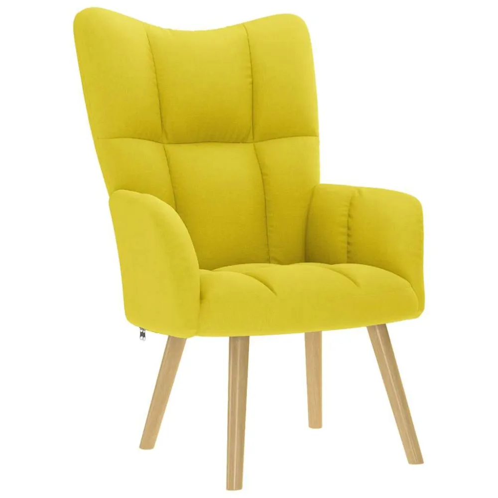 Sedia Relax Giallo Limpido Tessuto
