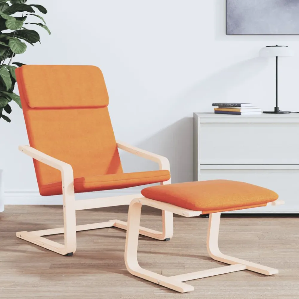 Sedia Relax Giallo Nero Tessuto