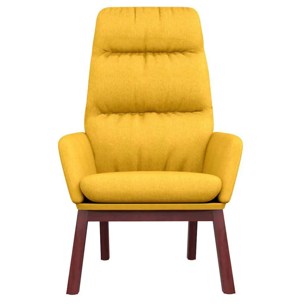 Sedia Relax Giallo Senape Tessuto