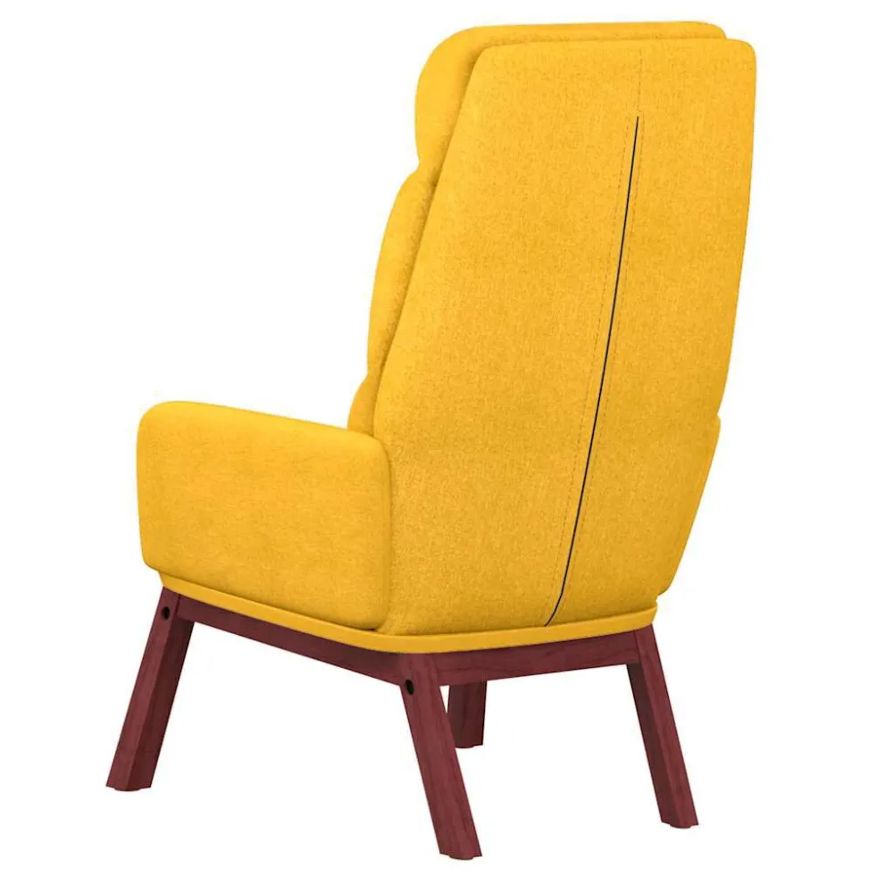 Sedia Relax Giallo Senape Tessuto