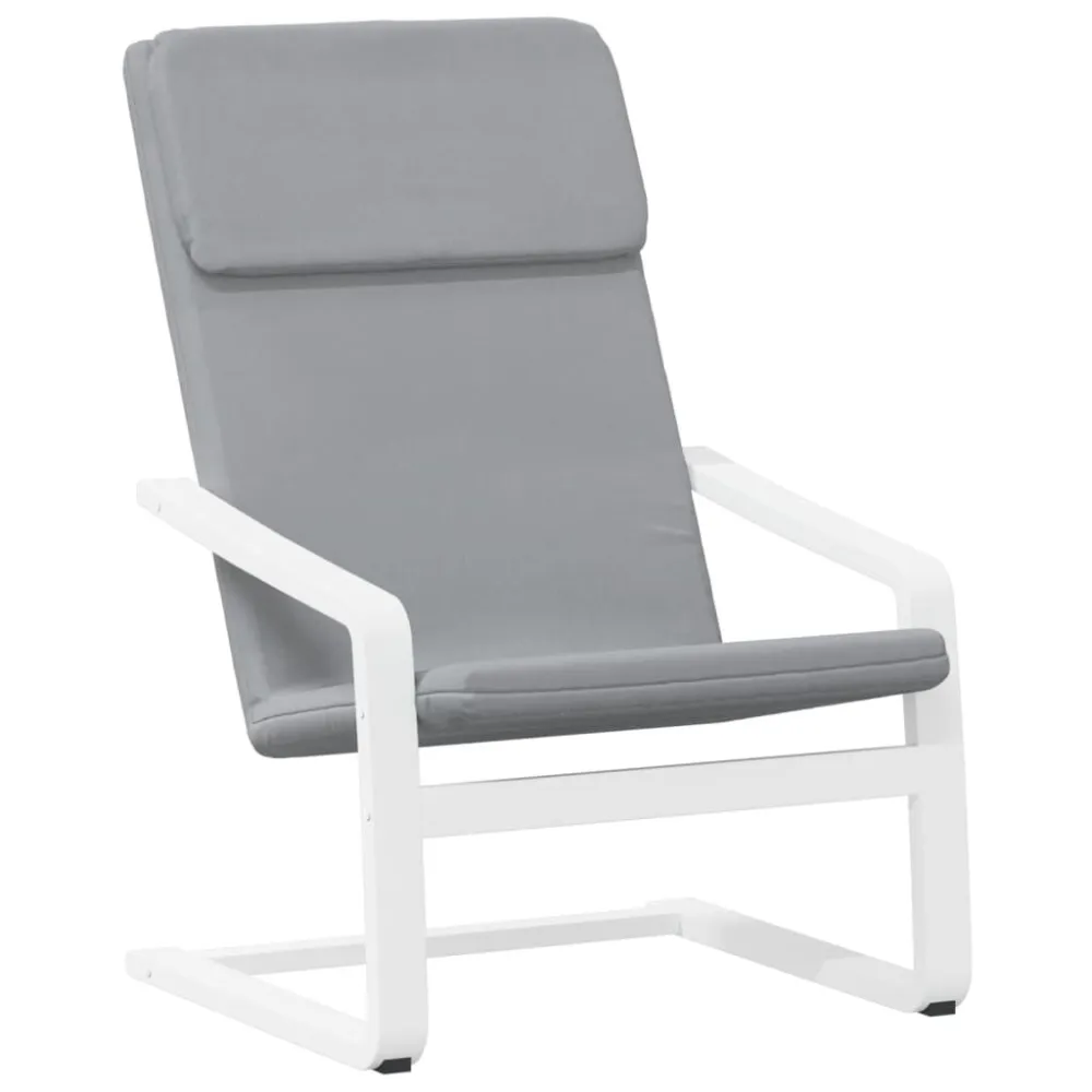 Sedia Relax Grigio Trasparente Tessuto