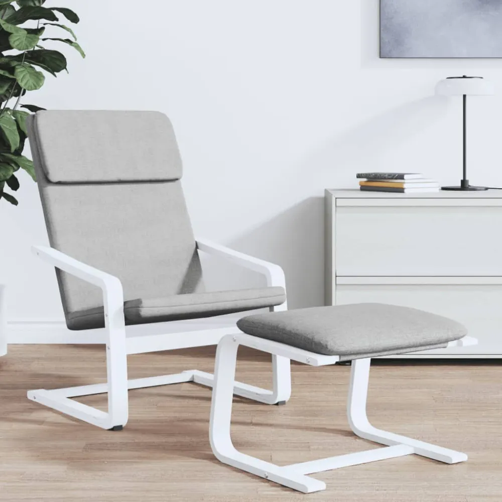 Sedia Relax Grigio Trasparente Tessuto