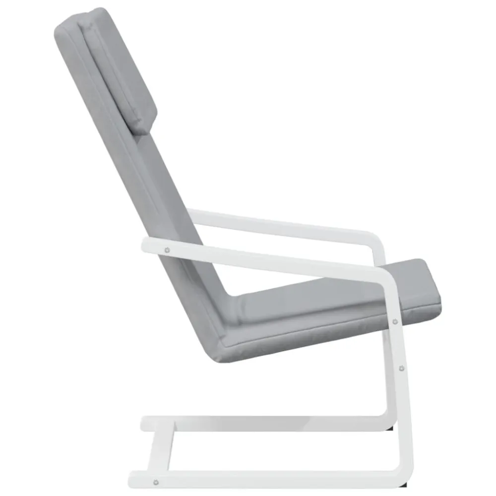 Sedia Relax Grigio Trasparente Tessuto