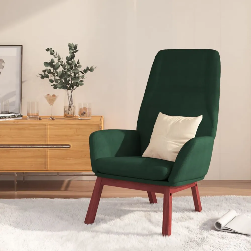 Sedia Relax Verde Tenebroso Tessuto