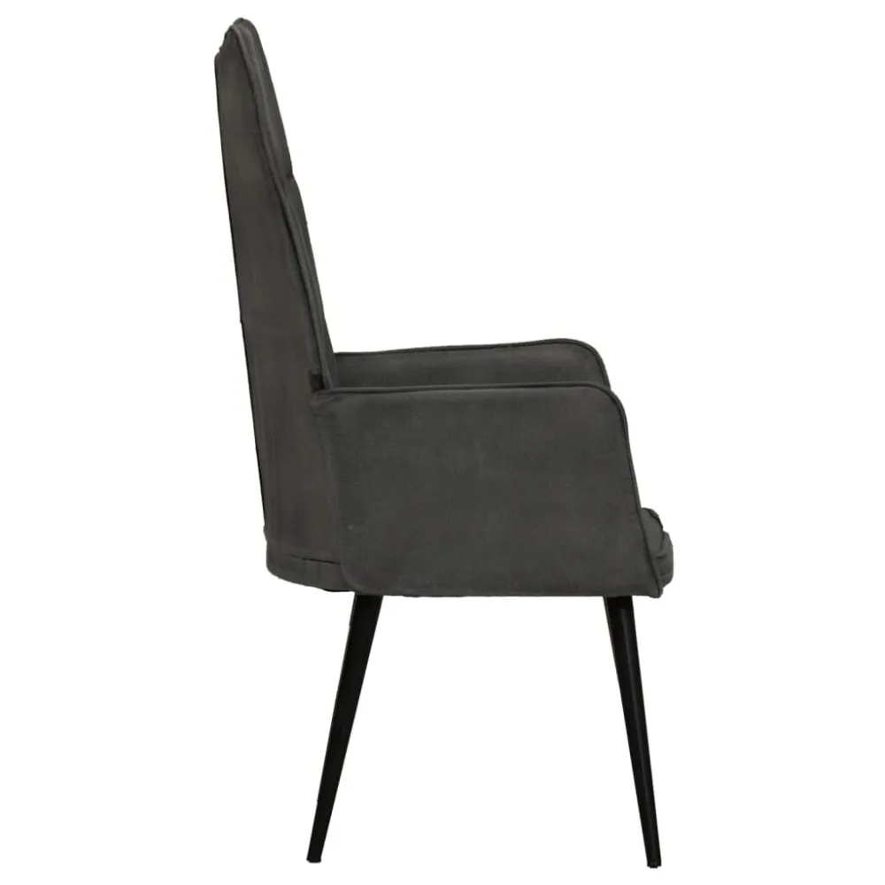 Sedia Schienale Elevato Nera Tela