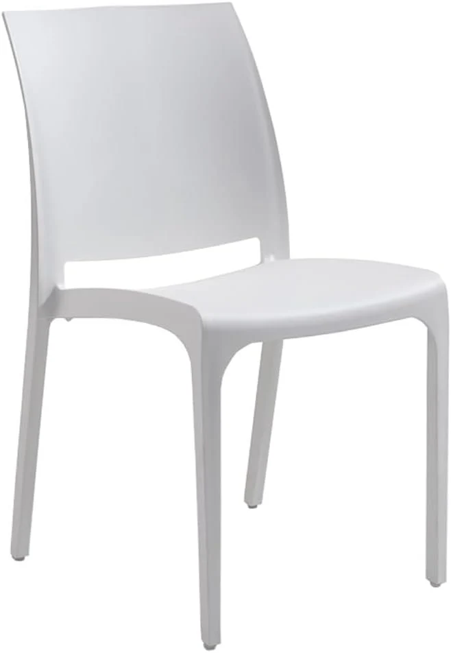 Sedia set 4 pz resina impilabile made Italy design per interno esterno SOFIA Bianca