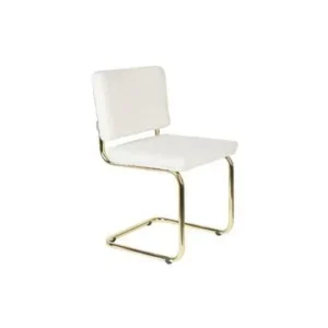 Sedia Teddy tessuto bianco Zuiver - 85cm