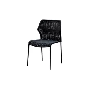 Sedia Triana metallo nero Chehoma - 82cm