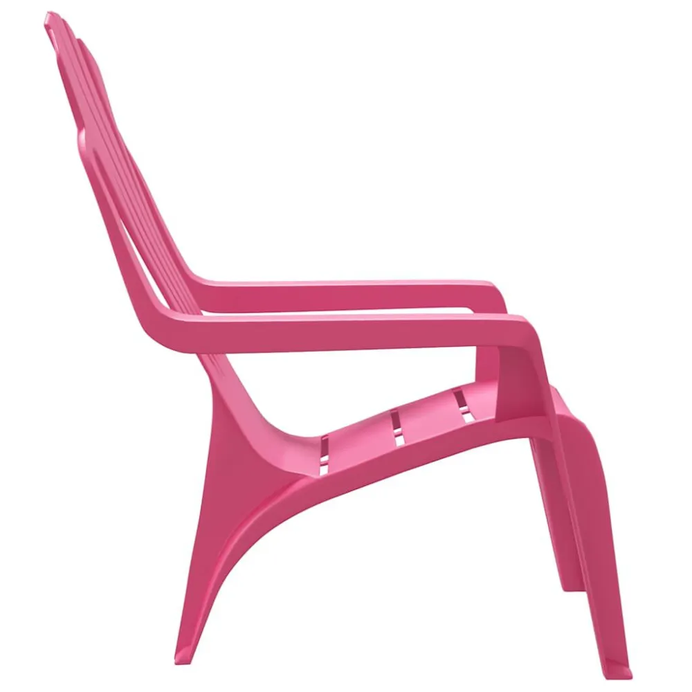 Sedie Giardino 2pz Bambini Rosa 37x34x44cm PP Aspetto Legno