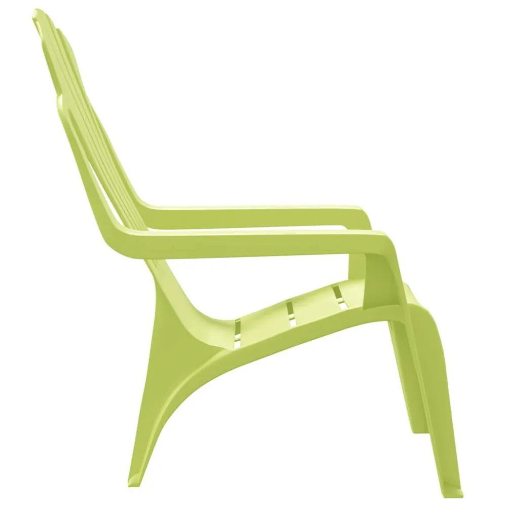 Sedie Giardino 2pz Bambini Verdi 37x34x44cm PP Aspetto Legno