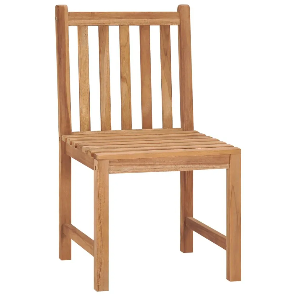 Sedie da Giardino 2 pz Legno Massello di Teak