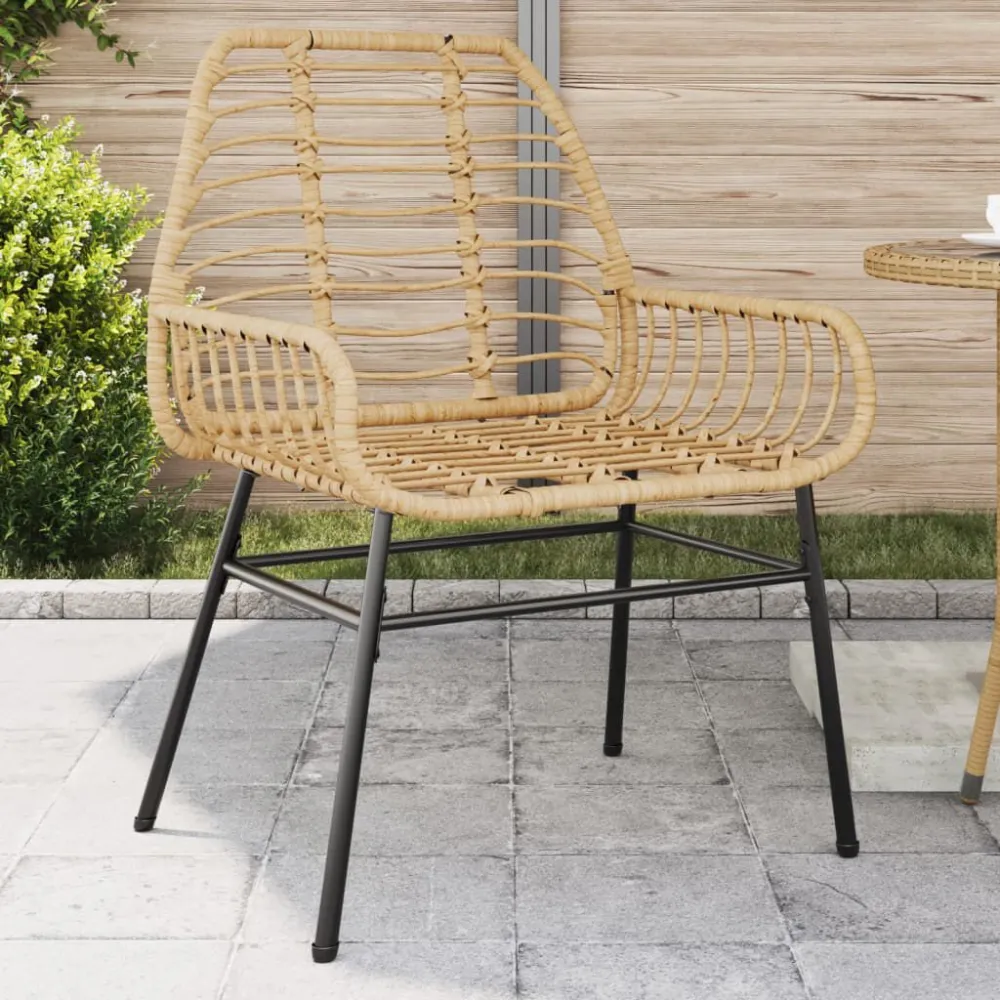 Sedie da Giardino 2 pz Marroni Polyrattan