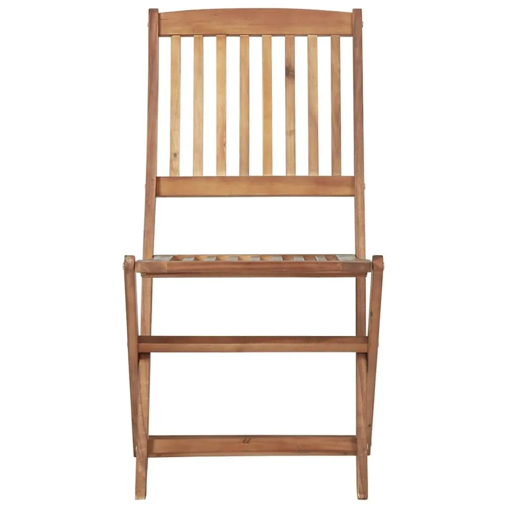 Sedie da Giardino Pieghevoli 6 pz Legno Massello di Acacia