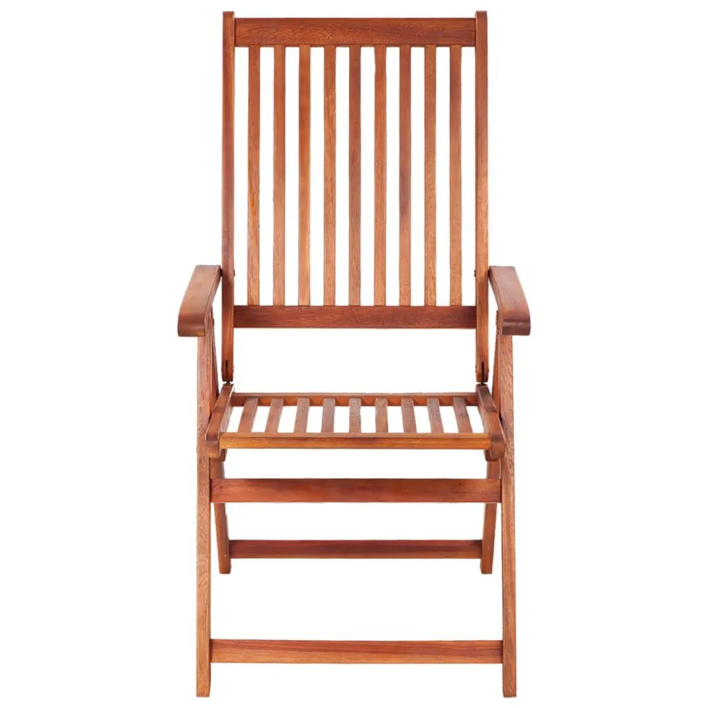 Sedie da Giardino Pieghevoli 3 pz Legno Massello d'Acacia