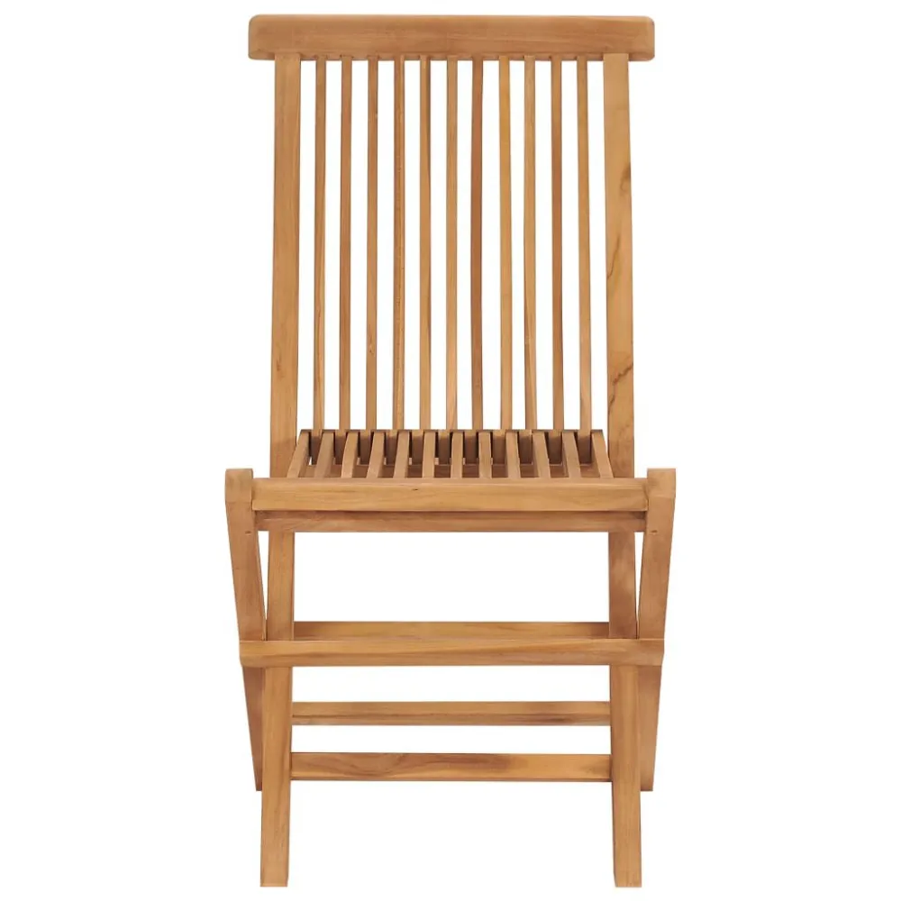 Sedie da Giardino Pieghevoli 6 pz Legno Massello di Teak