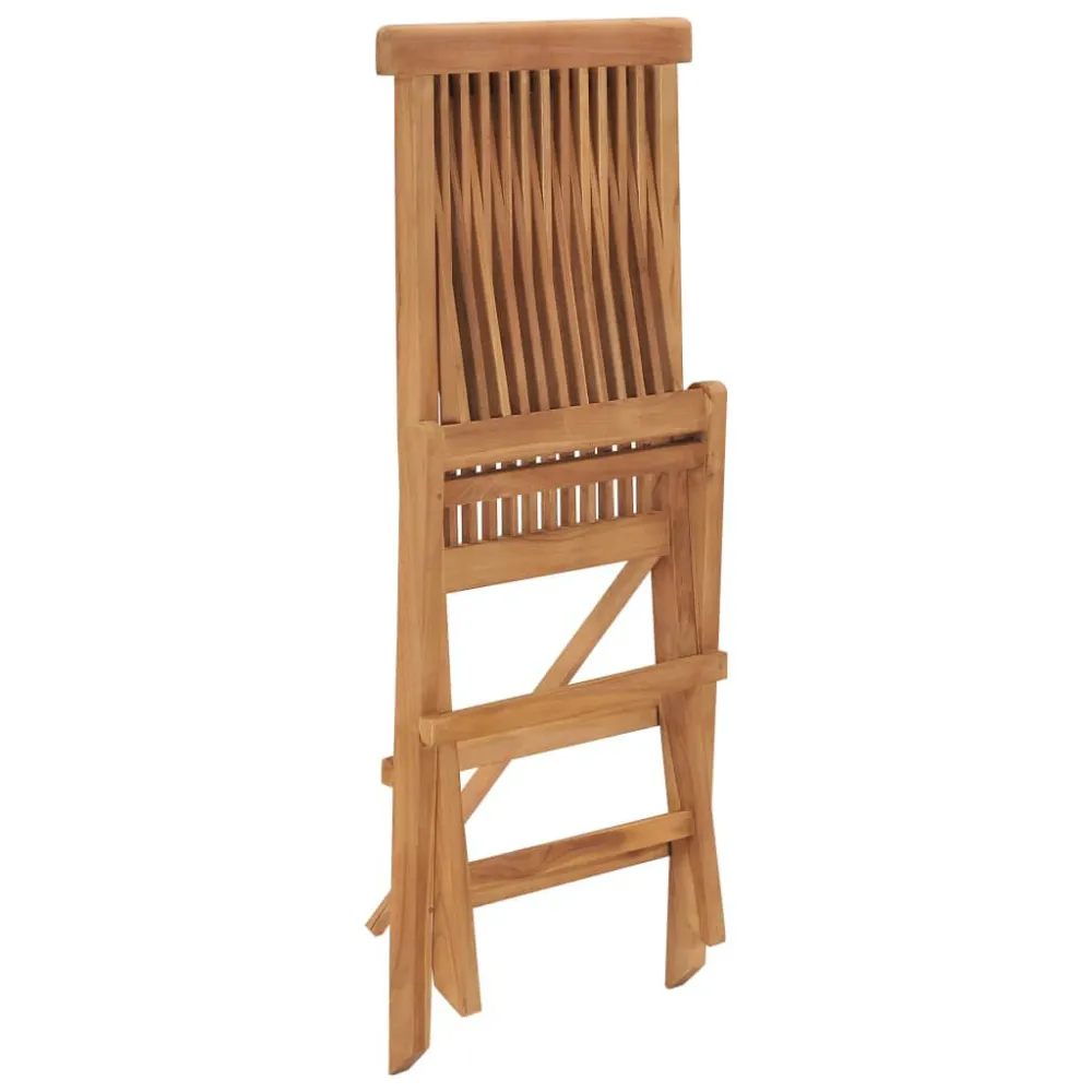 Sedie da Giardino Pieghevoli 6 pz Legno Massello di Teak