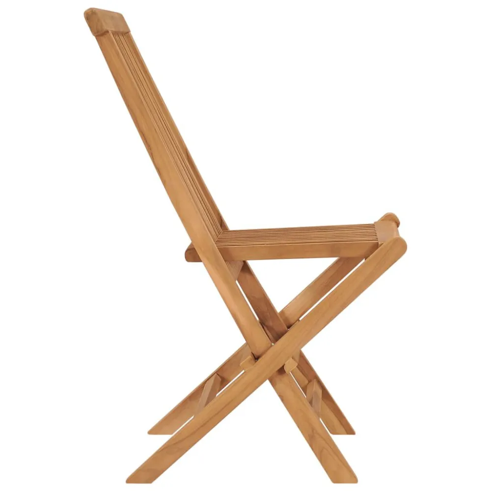 Sedie da Giardino Pieghevoli 6 pz Legno Massello di Teak