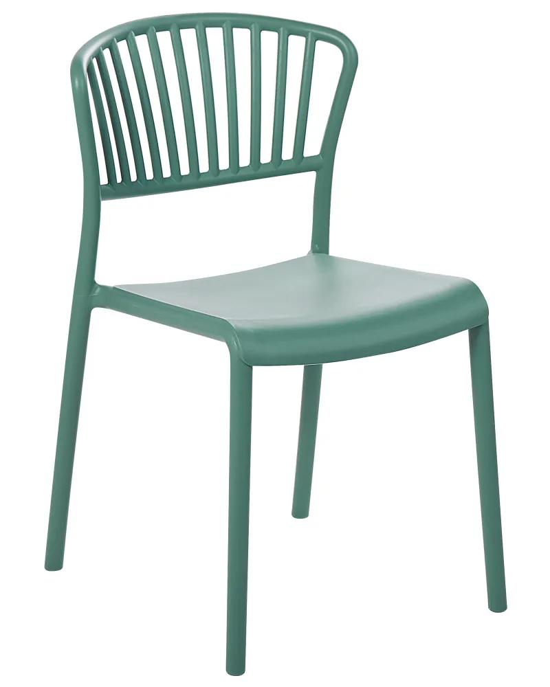 Set 4 Garden Chairs GELA Synthetic Material Mint Green