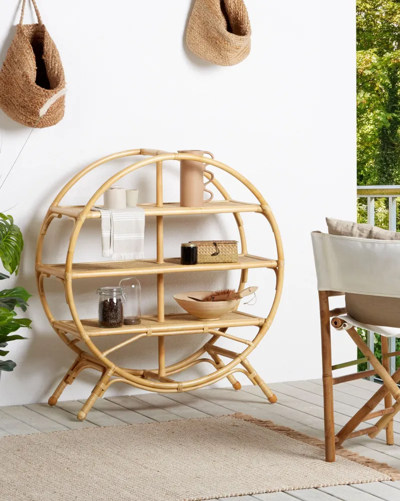 Set 2 Garden Chairs MOLISE Di bambù Wood Light Wood