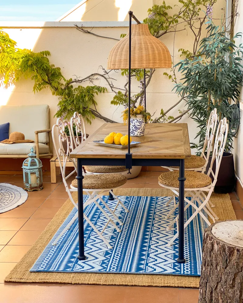 Set 2 Garden Chairs TRIESTE Metal Panna